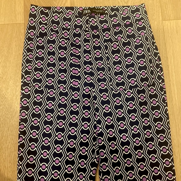 Zara Geometric Print Pants XS - Picture 3 of 4